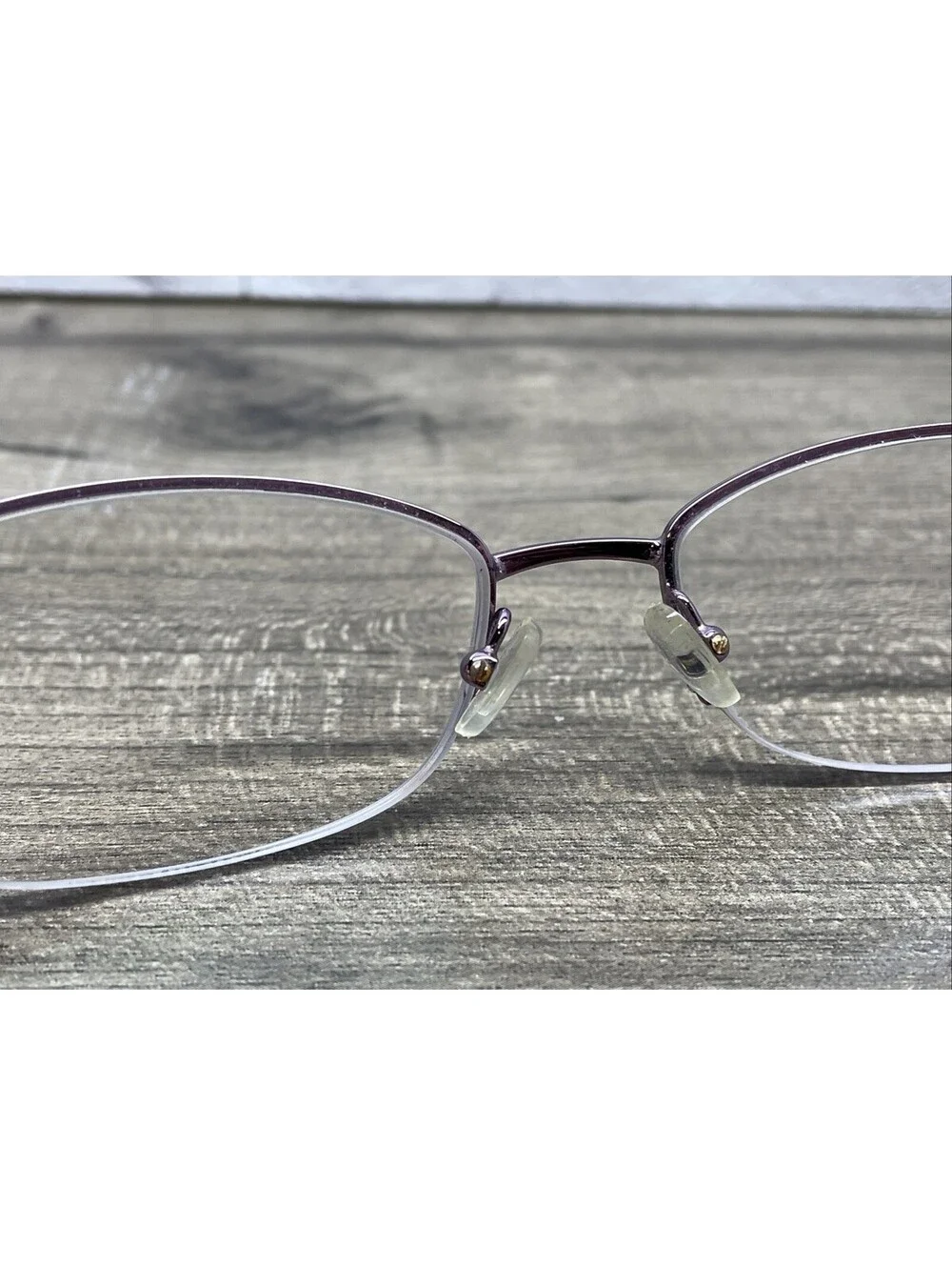 Bulova Avignon Womens Eyeglass Frames Lilac Purple 52-18-135 Metal Half Rim